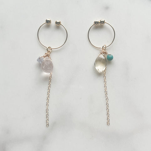 airy STONE LONG CUFF　ROZE QUARTZ/CITRINE｜airy（エアリー）