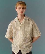 画像をギャラリービューアに読み込む, Fresh Check Seersucker Open-Collar Shirt (POPUP限定)｜MODE COMMUTER（モードコミューター）
