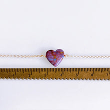 画像をギャラリービューアに読み込む, 大人ハートパープルコッパーターコイズネックレス｜SAKURA jewelry（サクラジュエリー）
