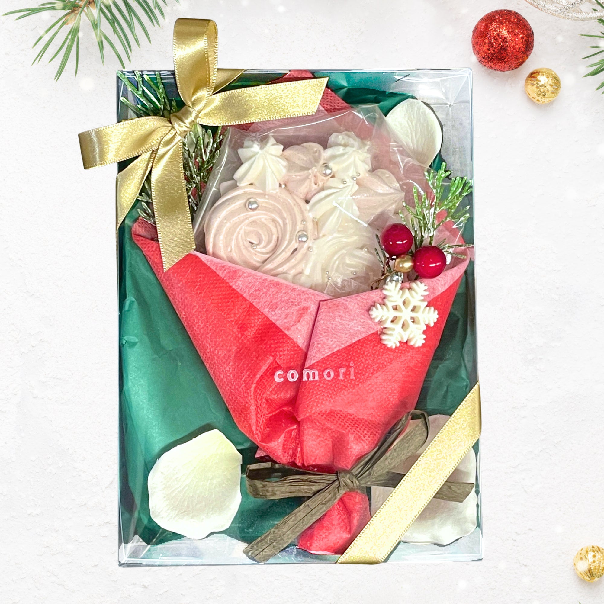 【期間限定】クリスマス特別版メレンゲ花束｜comori（コモリ）