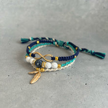 画像をギャラリービューアに読み込む, オリジナル3連ミサンガ 天然石×インフィニティ｜On Cloud Nine（オンクラウドナイン）
