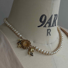 画像をギャラリービューアに読み込む, 【ネックレス】静かな輝きをまとう、ボタニカルパールネックレス｜ERIKOART（エリコアート）
