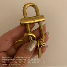 画像をギャラリービューアに読み込む, Heart hoop key ring キーリング ｜ LUNACHIC（ルナシック）
