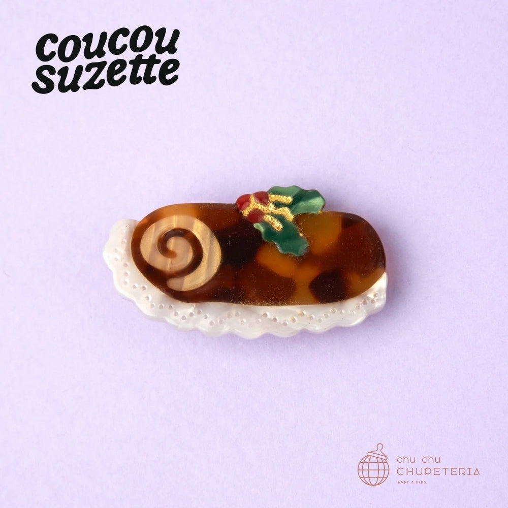 【Coucou Suzette】Christmas Log Cake Hair Clip｜CHUPETERIA（チュペテリア）