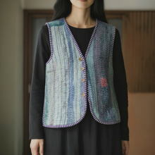 画像をギャラリービューアに読み込む, vintage kantha vest #1｜ananyaﾕｲｲﾂﾑﾆ（アナンヤユイイツムニ）
