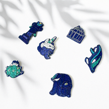 画像をギャラリービューアに読み込む, 刺繍ブローチ / Fire-cactus｜studio bansoko（スタジオバンソウコウ）
