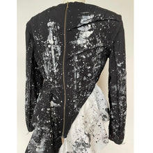 画像をギャラリービューアに読み込む, Men&#39;s patchwork shirt paint black- メンズパッチワークシャツ ペイント黒｜Merci DIEU（メルシーデュー）
