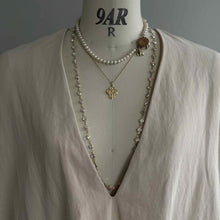 画像をギャラリービューアに読み込む, 【ネックレス】静かな輝きをまとう、ボタニカルパールネックレス｜ERIKOART（エリコアート）
