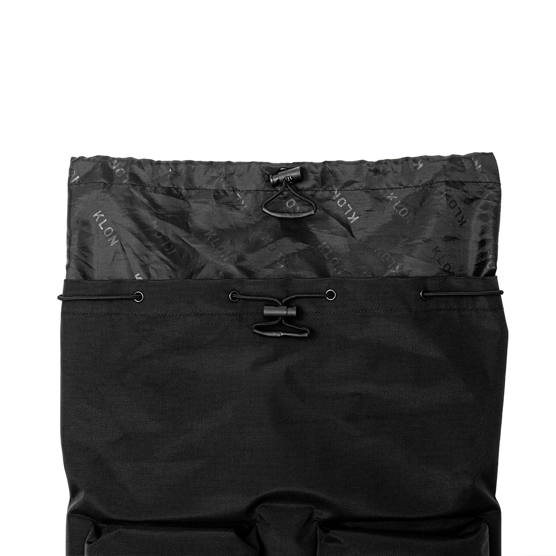 KLON MATTE COATED RUCK SACK-VAN BLACK｜KLON（クローン