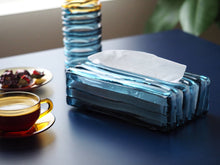 画像をギャラリービューアに読み込む, 露 -TSUYU- ティッシュケース ウェア つゆくさ（ネイビー）｜ame（アメ）
