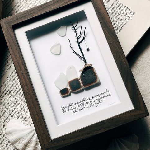 umihana 魔法の夜【シーグラスハロウィンアート】｜umihana（ウミハナ）