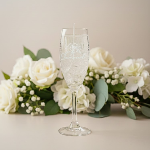 シャンパール スパークリンググラスキャンドル｜シャンパール