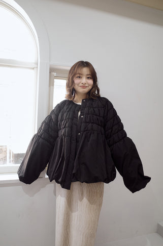 Mistletoe shirring short down coat｜Mistletoe（ミソルト）