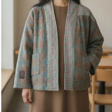 画像をギャラリービューアに読み込む, &quot;earth plaid&quot;  vintage kantha jacket/ヴィンテージカンタジャケット｜ananyaﾕｲｲﾂﾑﾆ（アナンヤユイイツムニ）
