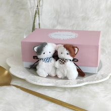 画像をギャラリービューアに読み込む, 手縫いの小さなぬいぐるみ｜こねこの双子ちゃん① BOX付｜spoon friends（スプーンフレンズ）
