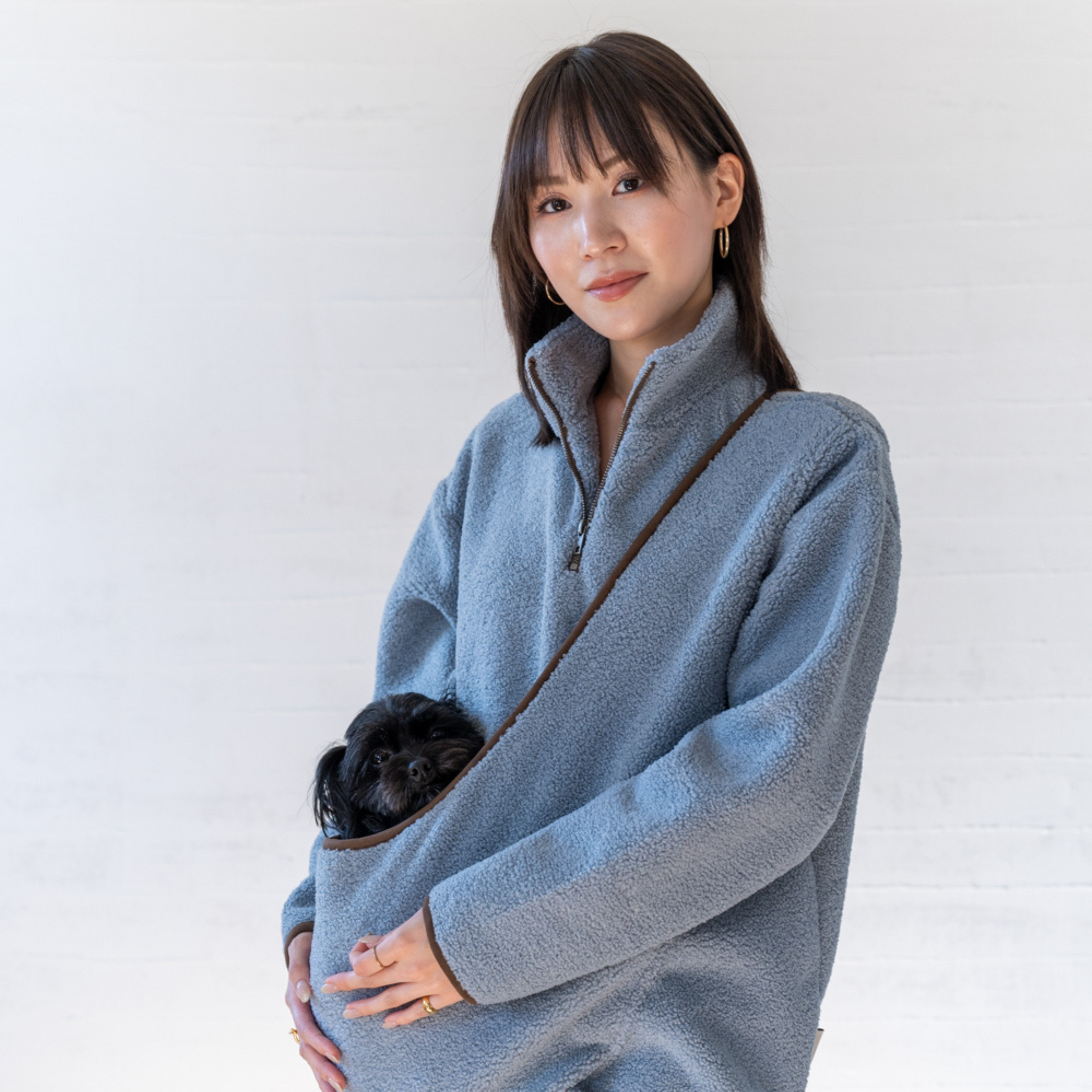 soyten fluffy half zip