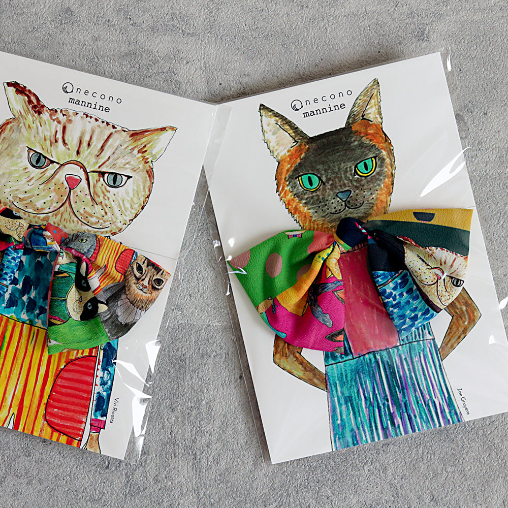 マンナイン スカーフリボン パッチワーク ｜necono（ネコノ