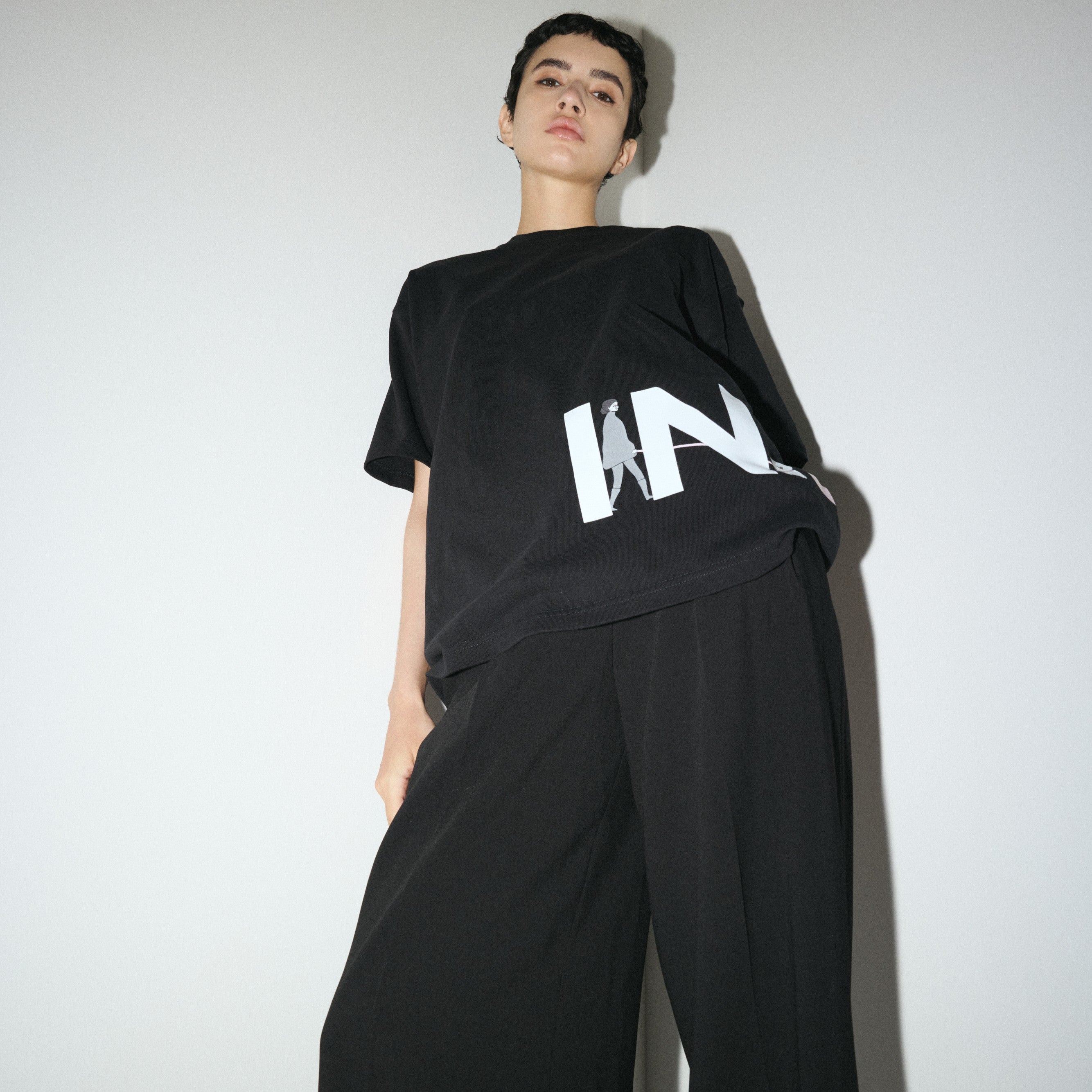 PRINTED T-SHIRT 【INUS x Motoki Shiozawa special collaboration】｜INUS（イヌス）