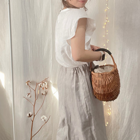 hachiko あくびパンツ　モカ｜hachiko（ハチコ）