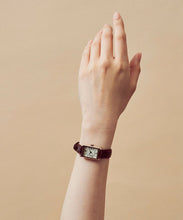 画像をギャラリービューアに読み込む, TSUKI 朧月 / SQUARE ROSE GOLD BROWN LEATHER｜MATOW（マトウ）
