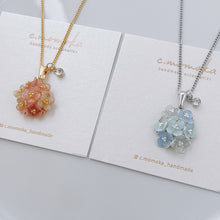 画像をギャラリービューアに読み込む, 花束ネックレス｜necklace｜ピンク、ブルー｜c.momoka（シーモモカ）
