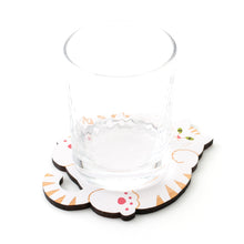 画像をギャラリービューアに読み込む, 猫雑貨・木製プレート＆コースター【ねこまみれ　腹見せ】｜Ten＆O Art+Craft（テンアンドオー　アートクラフト）
