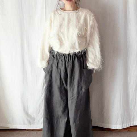 hachiko フリルガウチョ　ボルドーブラウン｜hachiko（ハチコ）