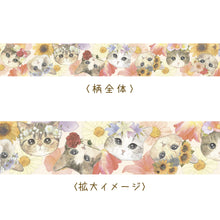 画像をギャラリービューアに読み込む, マスキングテープ 「fleurs&amp;chats~flower~」｜とことこサーカス
