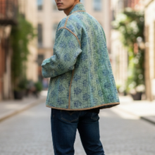 画像をギャラリービューアに読み込む, vintage kantha jacket "蒼の記憶" #3｜ananyaﾕｲｲﾂﾑﾆ（アナンヤユイイツムニ）
