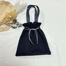 画像をギャラリービューアに読み込む, パッチワーク巾着バッグ（黒）｜Nikomatch（ニコマッチ）
