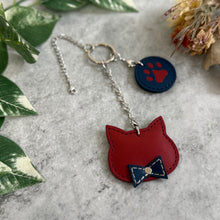 画像をギャラリービューアに読み込む, ねこと肉球のバッグチャーム｜Leather works Plantago（レザーワークス　プランターゴ）
