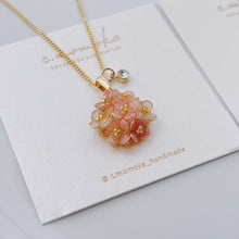 画像をギャラリービューアに読み込む, 花束ネックレス｜necklace｜ピンク、ブルー｜c.momoka（シーモモカ）
