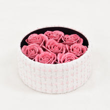 画像をギャラリービューアに読み込む, 尾州ボックスローズS 桃雫〈ピンクバラ8本〉｜日本製グリッターローズ｜IRiller（アイリエ）
