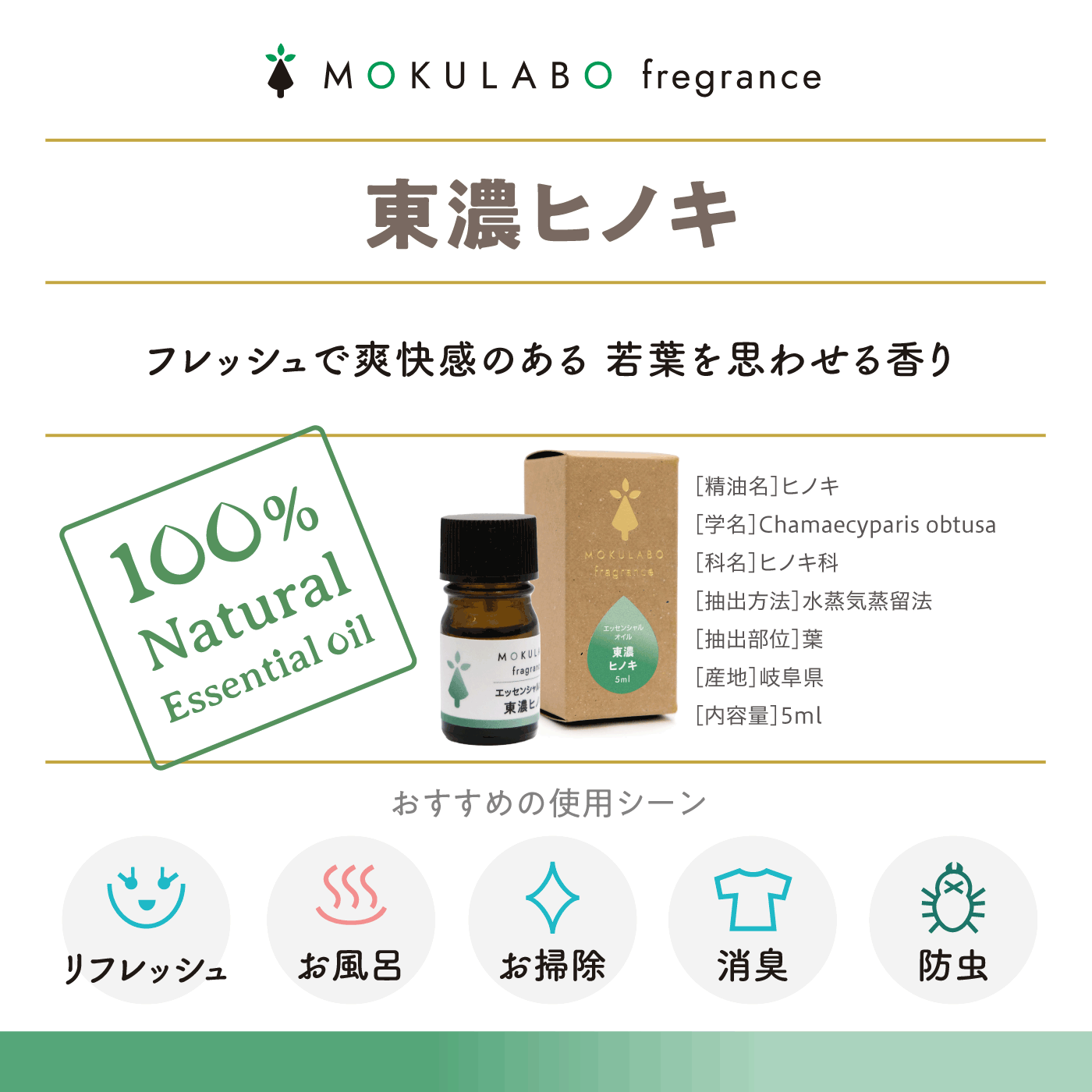 日本の木のアロマ おだやかヒノキセット｜MOKULABO fragrance（モクラボフレグランス） – CHOOSEBASE SHIBUYA