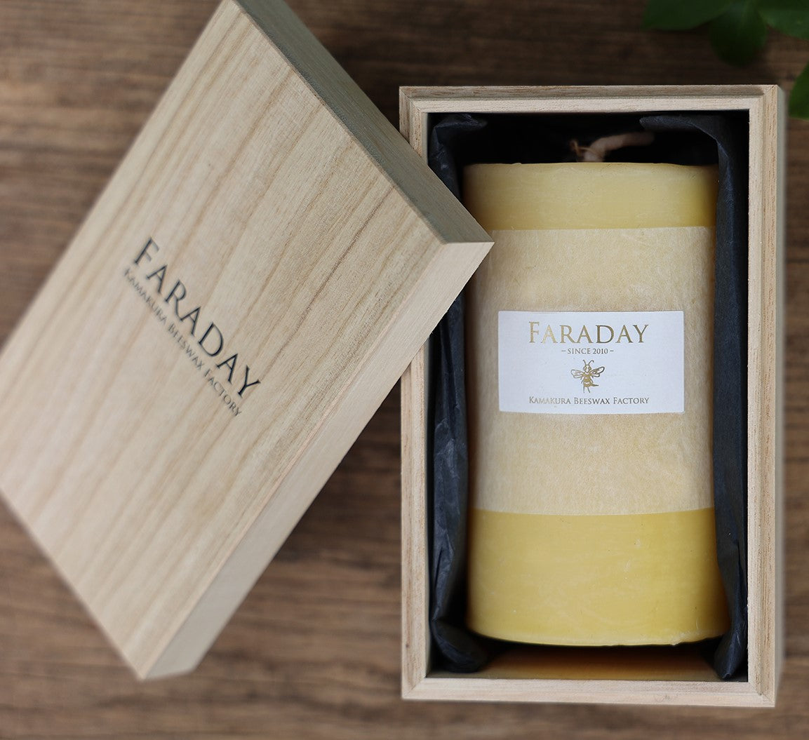 蜜蝋キャンドル　LLサイズ｜FARADAY　KAMAKURA（ファラディ　カマクラ）