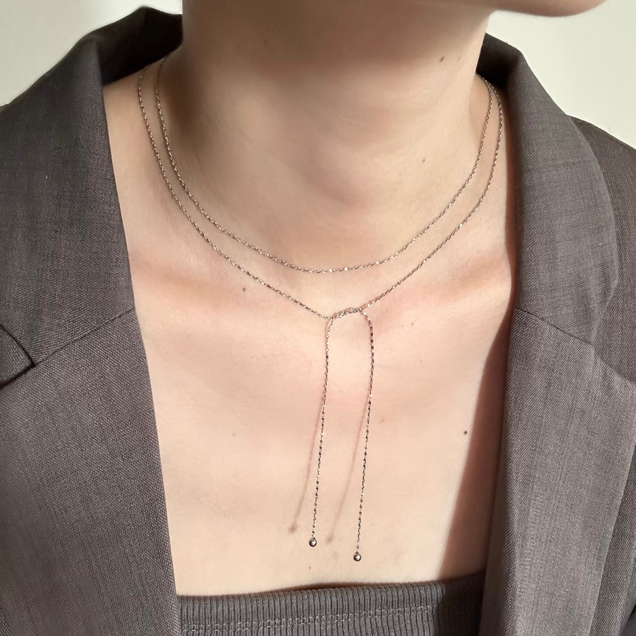 Mulch Way Glitter Necklace｜wia（ウィア）