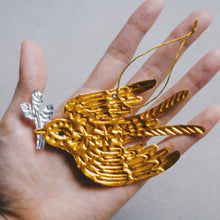 画像をギャラリービューアに読み込む, Metal Embossed Ornament - Sparrow -｜SZIAOREO ARTWORKS（シアオレオアートワークス）
