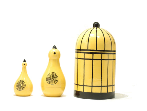 VOLGA マトリョーシカ GRAD シリーズ 「 Bird in cage 3pcs 」｜VOLGA（ヴォルガ）