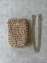 画像をギャラリービューアに読み込む, denim fringe ribbon phone holder / beige｜GONGON.crochet（ゴンゴンクロシェ）
