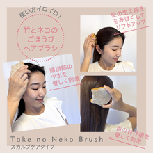 画像をギャラリービューアに読み込む, Take No Neko Brush (頭皮ケアタイプ）｜sugar.C beauty（シュガーシービューティー）
