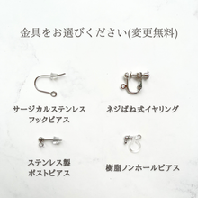 画像をギャラリービューアに読み込む, シルバーのロングビーズフリンジピアス / イヤリング  ｜Ahki Beadwork（アーキービーズワーク）
