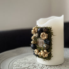 画像をギャラリービューアに読み込む, フラワーアートキャンドル スクエアエンブレムW｜ciel bleu（シエルブルー）
