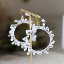 画像をギャラリービューアに読み込む, crown of baby&#39;s breath -white-（ピアス/イヤリング）｜FT2 works（エフティーツーワークス）
