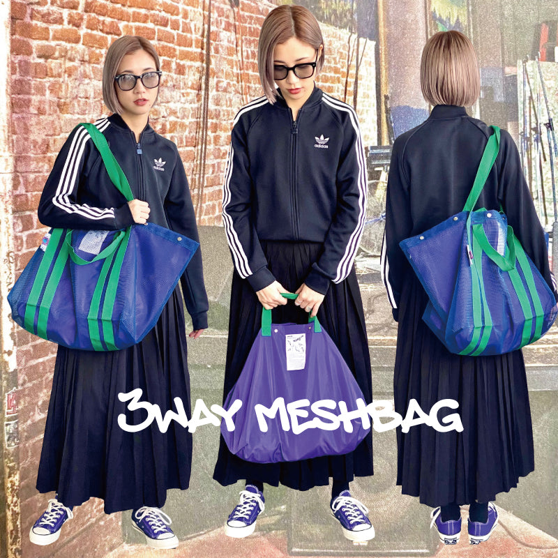 3way meshbag NAVY｜POFT<purveyors of fine time>（ポフト）