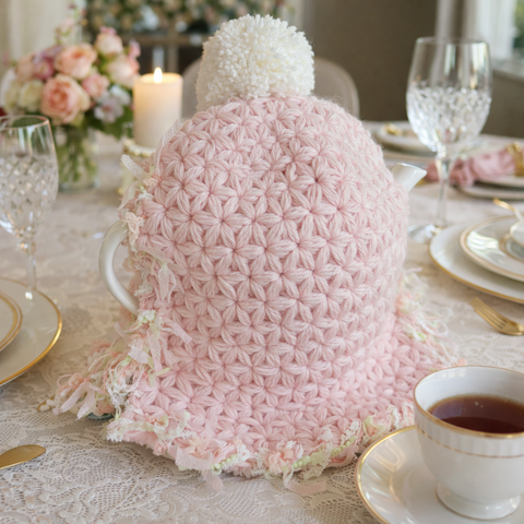 桜のお花いっぱい ティーコジーとティーポットマットのセット｜M'S