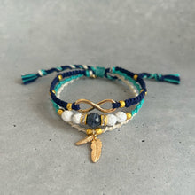 画像をギャラリービューアに読み込む, オリジナル3連ミサンガ 天然石×インフィニティ｜On Cloud Nine（オンクラウドナイン）
