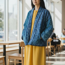 画像をギャラリービューアに読み込む, vintage kantha jacket "蒼の記憶" #4｜ananyaﾕｲｲﾂﾑﾆ（アナンヤユイイツムニ）
