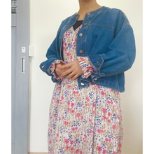 画像をギャラリービューアに読み込む, ブロックプリントのカシュクールワンピース インド綿 一点モノ｜かっぽう着屋（カッポウギヤ）｜かっぽう着屋（カッポウギヤ）
