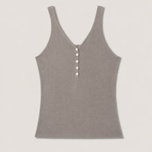 画像をギャラリービューアに読み込む, 【期間限定6/30-7/6】Buttoned Cotton- Silk Tank Top｜celebrate with（セレブレイトウィズ）
