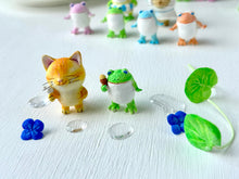 画像をギャラリービューアに読み込む, 梅雨時の友達～猫さんカエルさんコンビ～｜手ノヒラ堂（テノヒラドウ）
